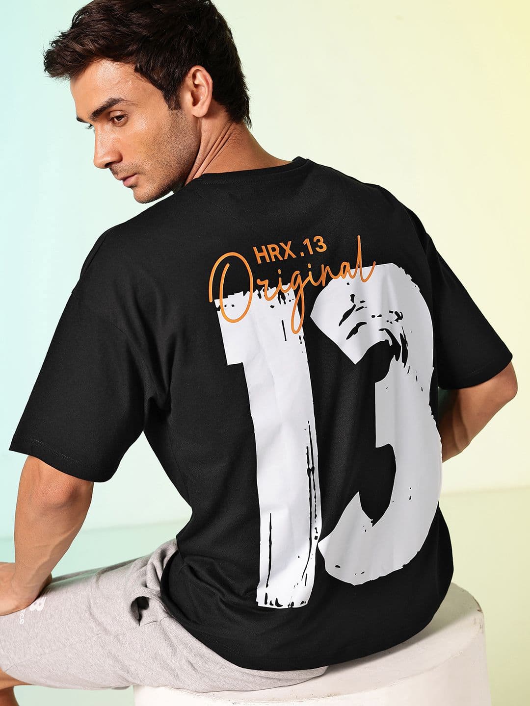 HRX by Hrithik Roshan Typography Printed Running T-shirt - view 1