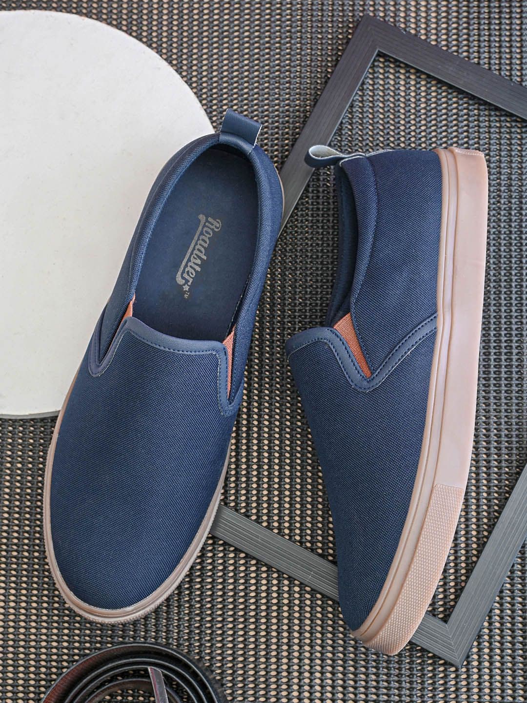 The Roadster Lifestyle Co Men Blue Casual Slip-On Sneakers - view 1