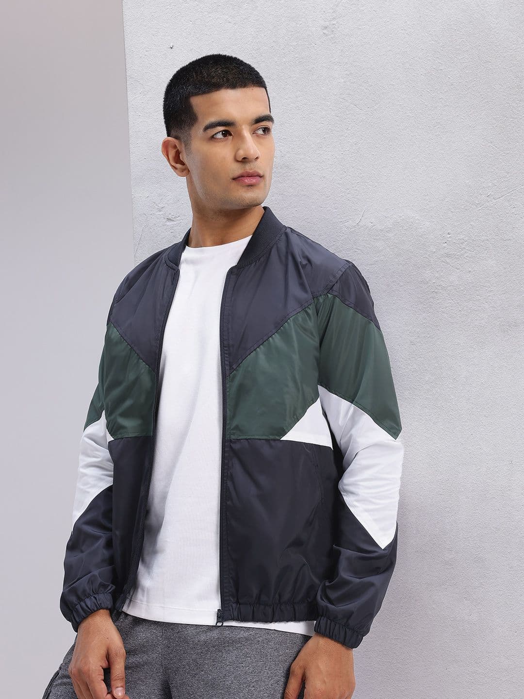 HRX by Hrithik Roshan Colourblock Bomber Lifestyle Jacket - view 1