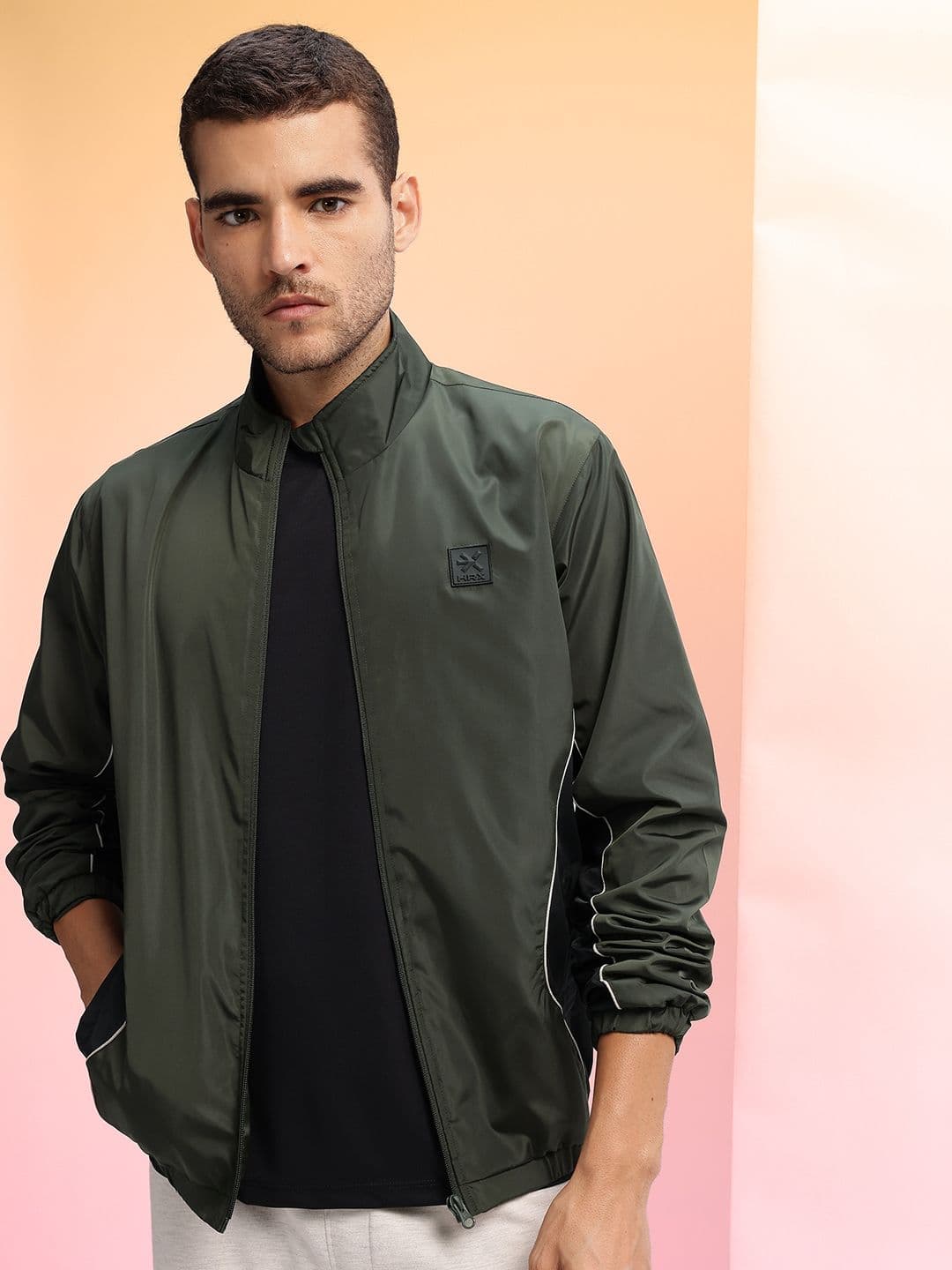 HRX by Hrithik Roshan Colourblocked Bomber Lifestyle Jacket - view 1