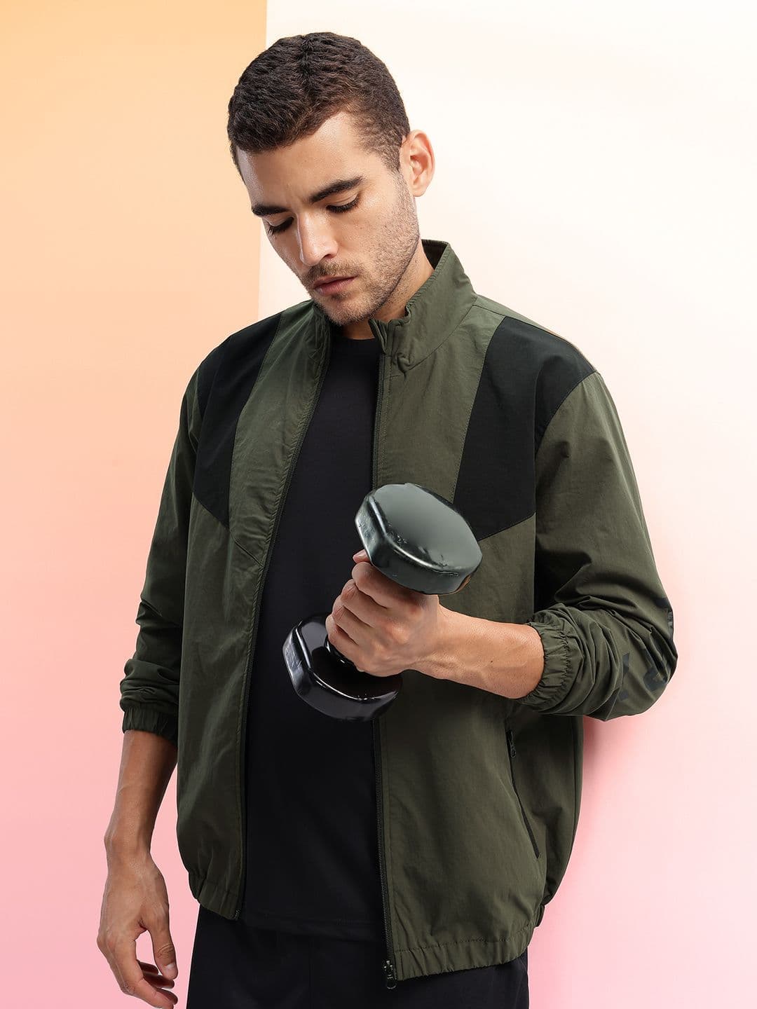 HRX by Hrithik Roshan Colourblocked Rapid-Dry Training Bomber Jacket - view 1