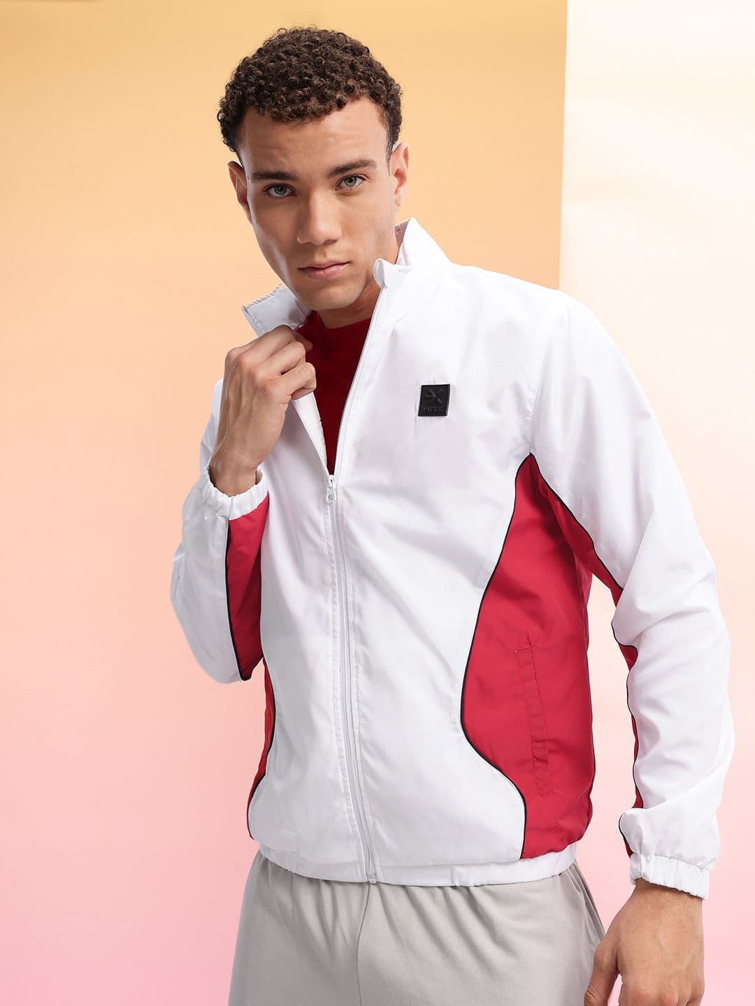 HRX by Hrithik Roshan Men Colourblocked Tailored Jacket - view 1
