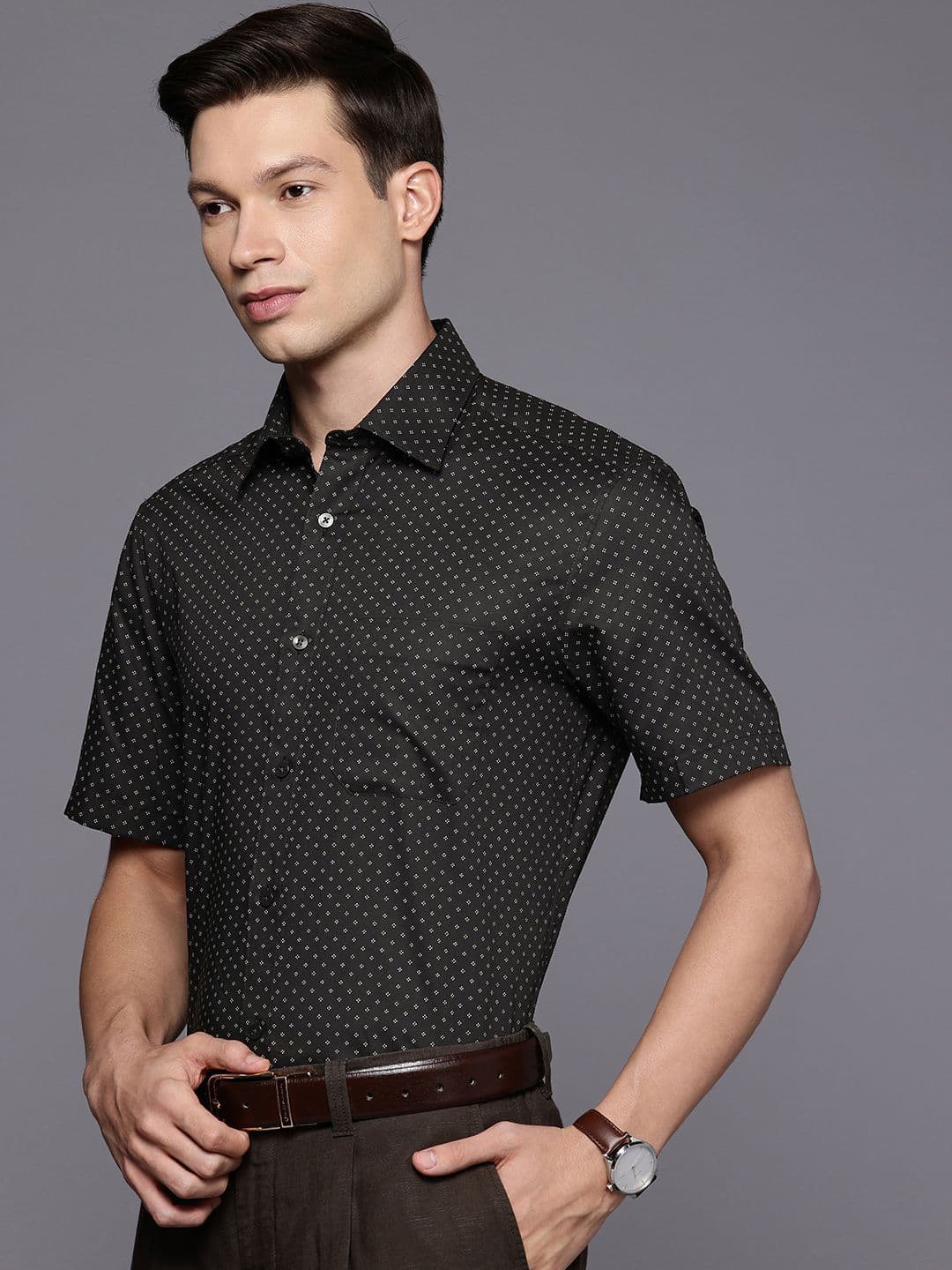 Louis Philippe Classic Fit Pure Cotton Formal Shirt - view 1