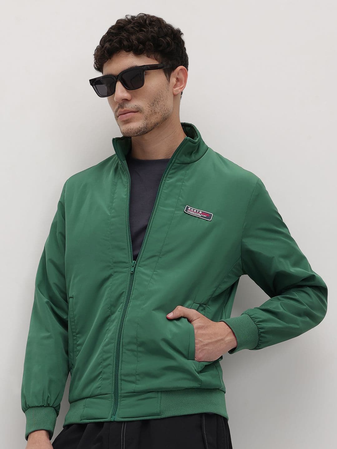 The Roadster Life Co. Mock Collar Bomber Jacket - view 1