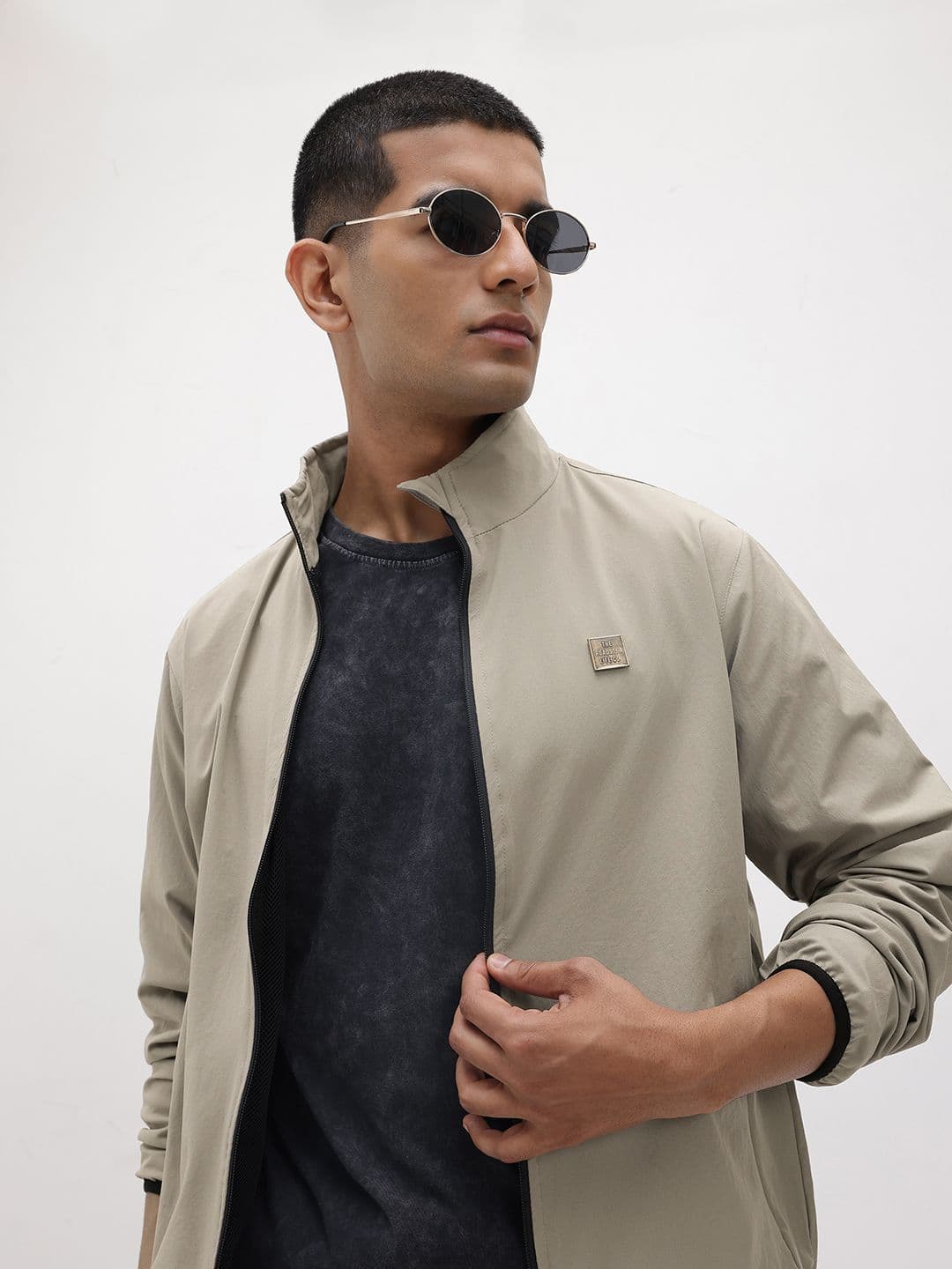 The Roadster Life Co. Mock Collar Bomber Jacket - view 1