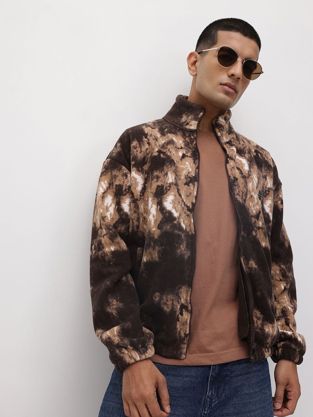 The Roadster Life Co. Abstract Print Fleece Jacket - view 1