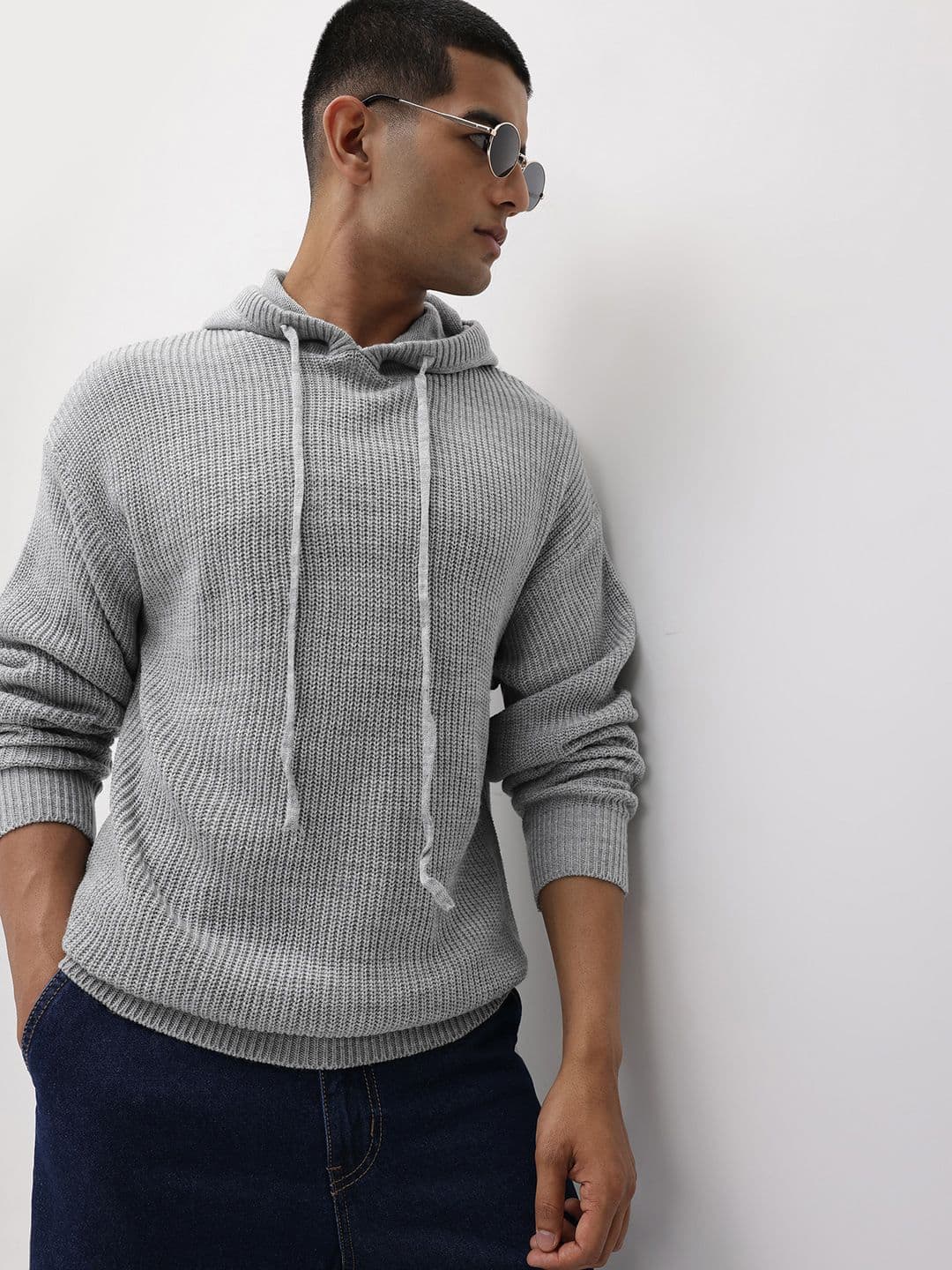 The Roadster Life Co. Ribbed Hooded Acrylic Pullover - view 1