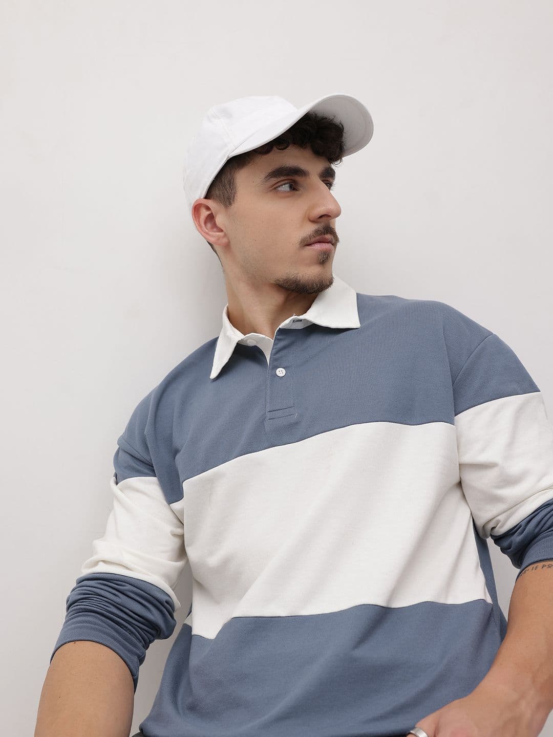The Roadster Lifestyle Co. Men Colourblocked Polo Collar T-shirt - view 1