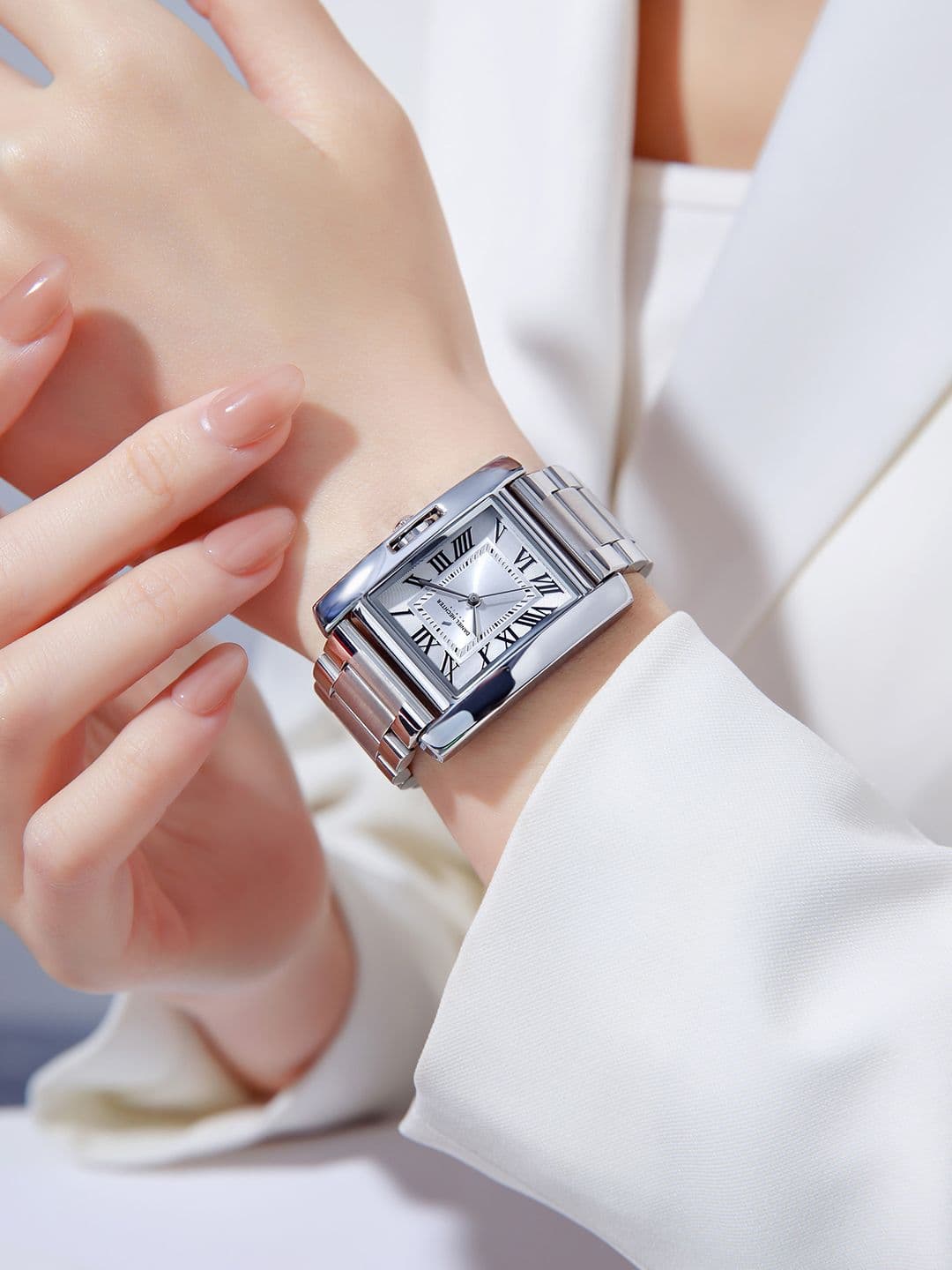 Daniel Hechter Paris Opera Collection Square Dial Watch for Women with Roman Indices - view 1