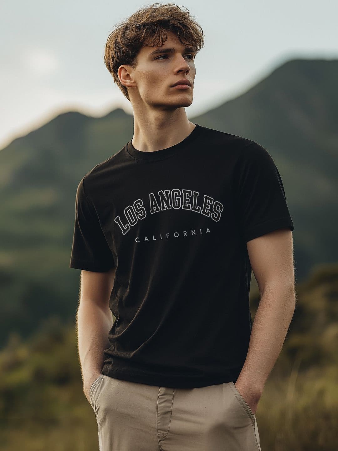 NOBERO Typography Printed Cotton T-shirt - view 1