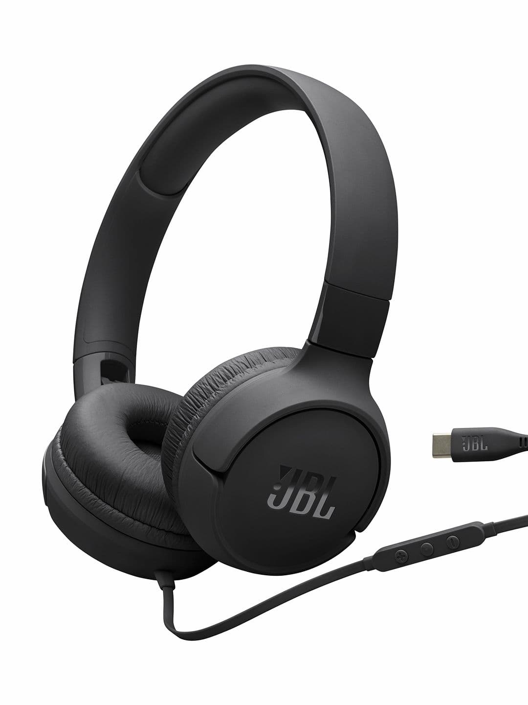 JBL Black Tune 520C Pure Bass sound 3-Button Remote with Mic On-Ear Type C Wired Headphone - view 1