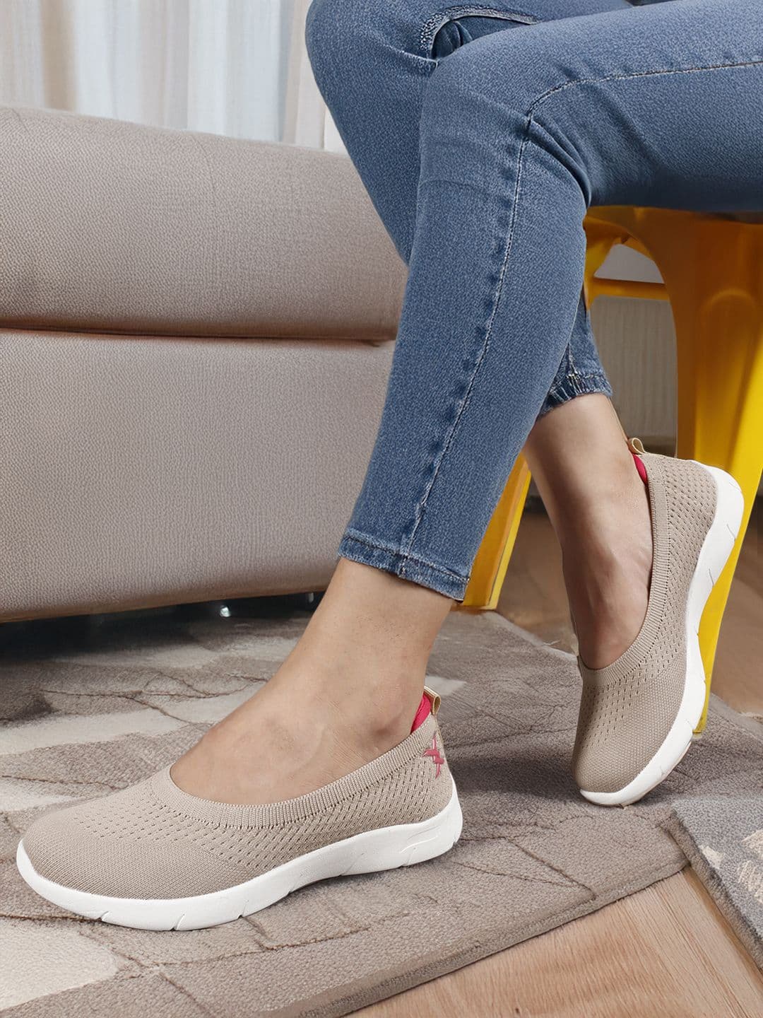 Carlton London sports Women Woven Design Slip-On Sneakers - view 1