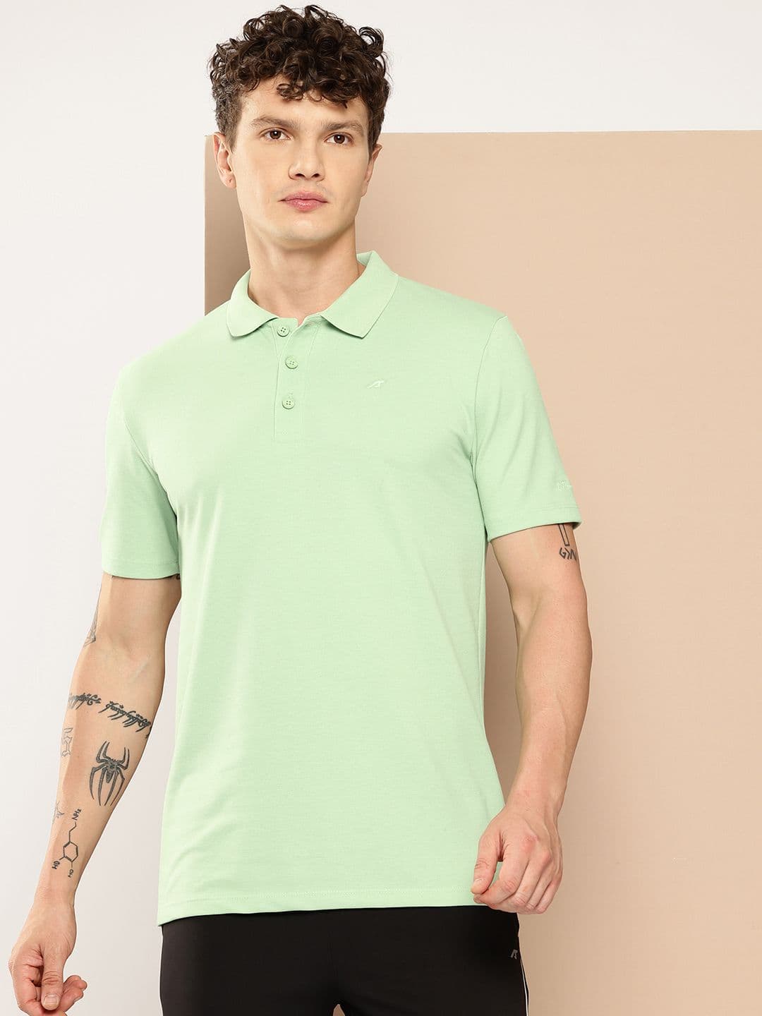 Alcis Men Polo Collar Dry Tech T-shirt - view 1