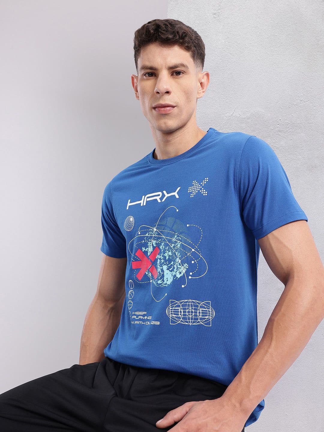 HRX by Hrithik Roshan Men Typography Printed T-shirt - view 1