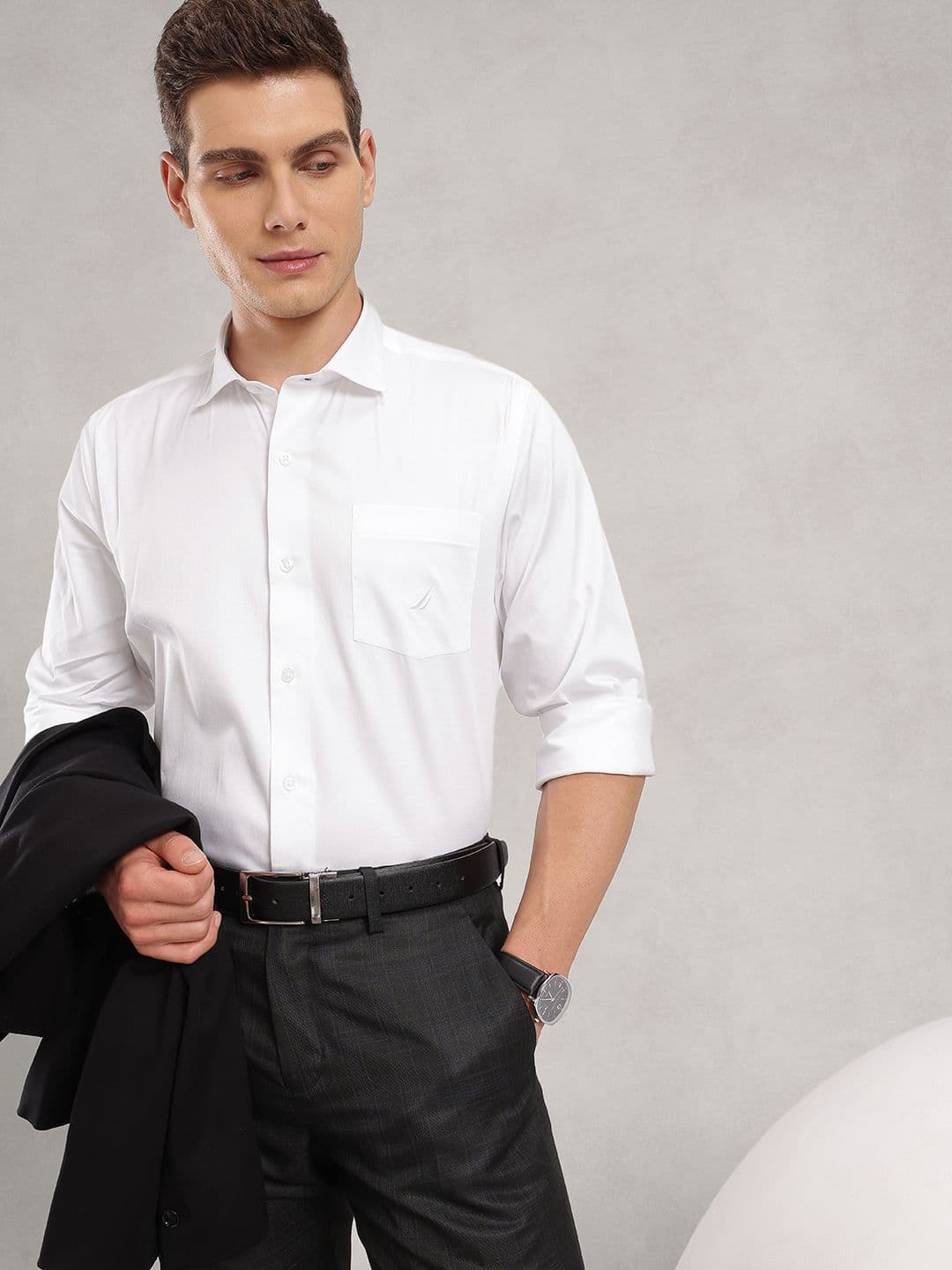 Nautica Men PrestigeFit Premium Cotton Formal Shirt - view 1