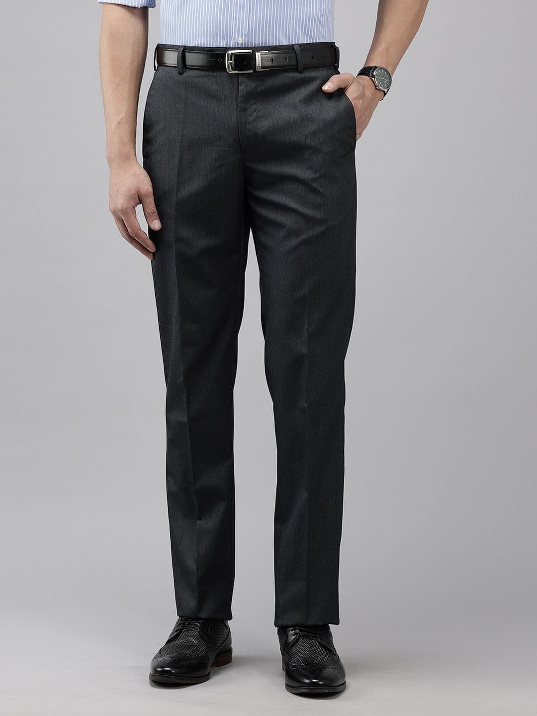 Park Avenue Men Regular Fit Formal Trousers - view 1