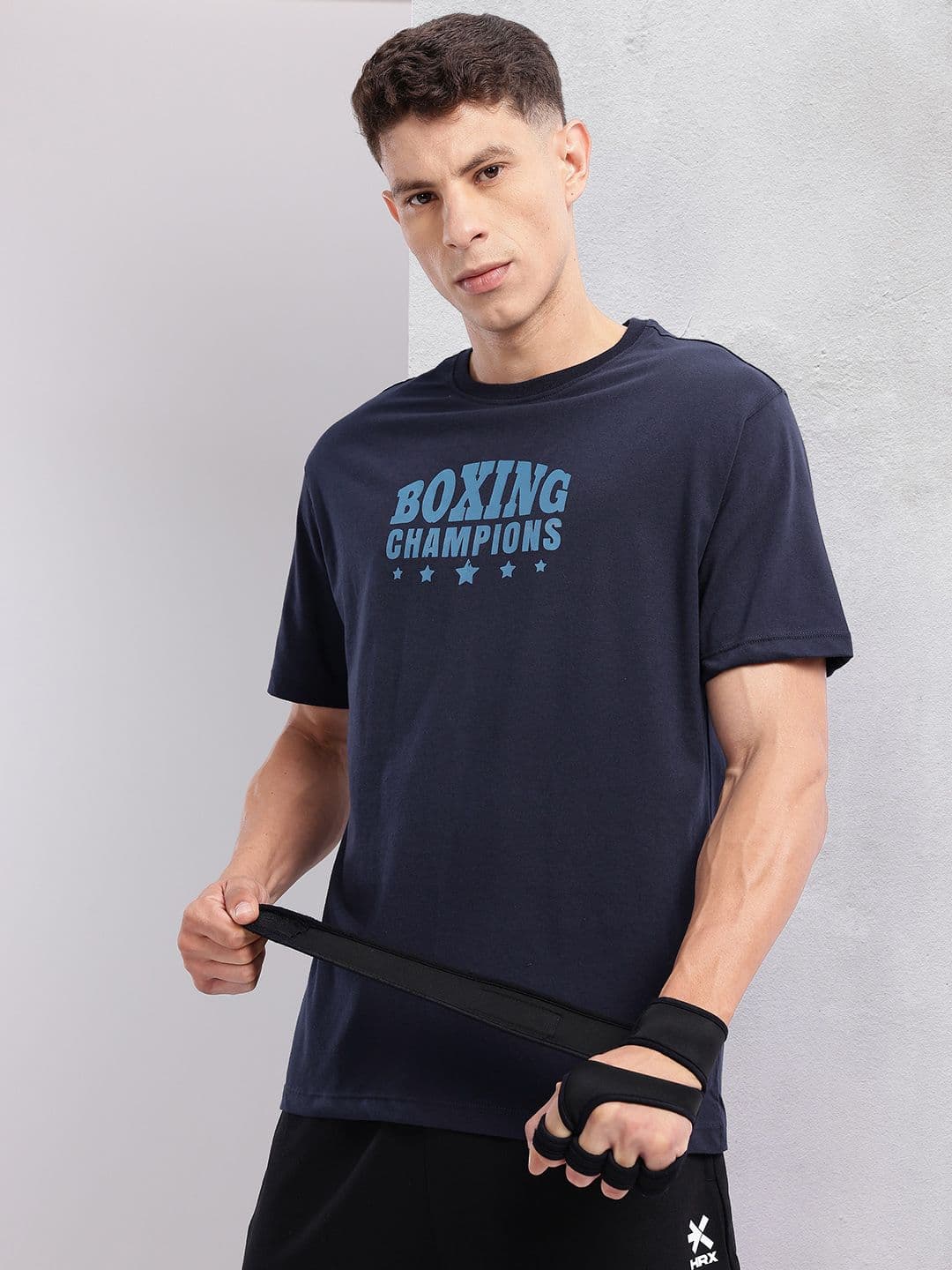 HRX by Hrithik Roshan Men Typography Printed Training T-shirt - view 1