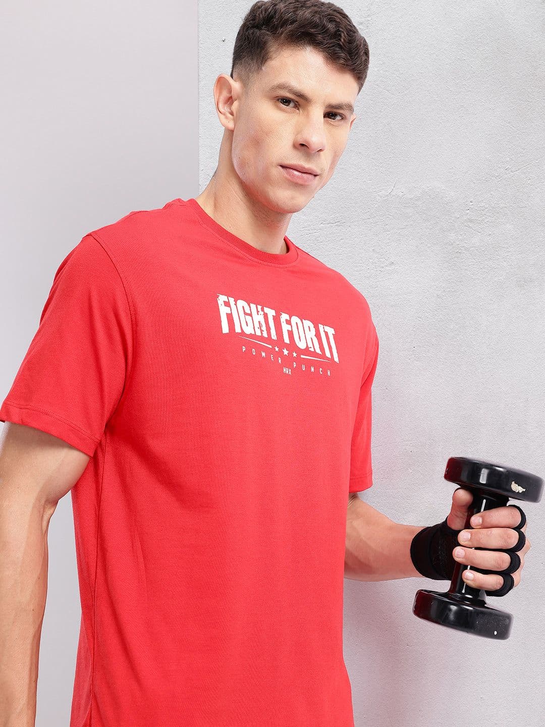 HRX by Hrithik Roshan Men Typography Printed Training T-shirt - view 1