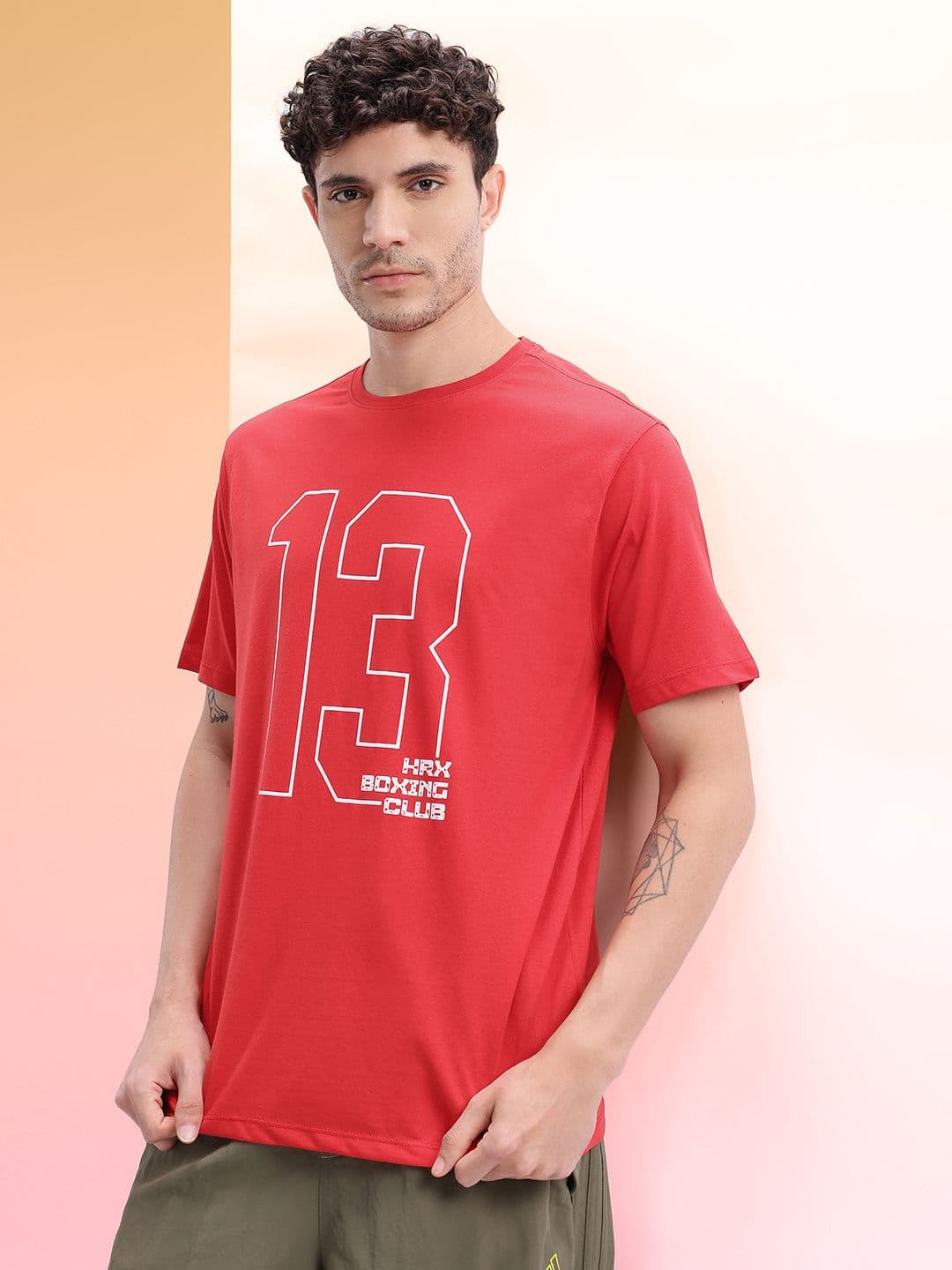 HRX by Hrithik Roshan Men Varsity Printed T-shirt - view 1
