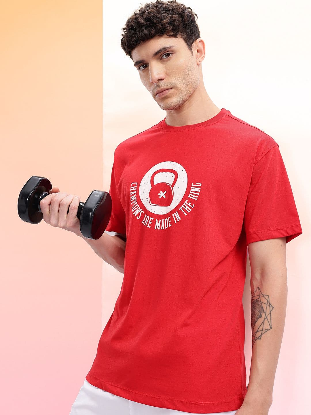 HRX by Hrithik Roshan Men Printed Training T-shirt - view 1