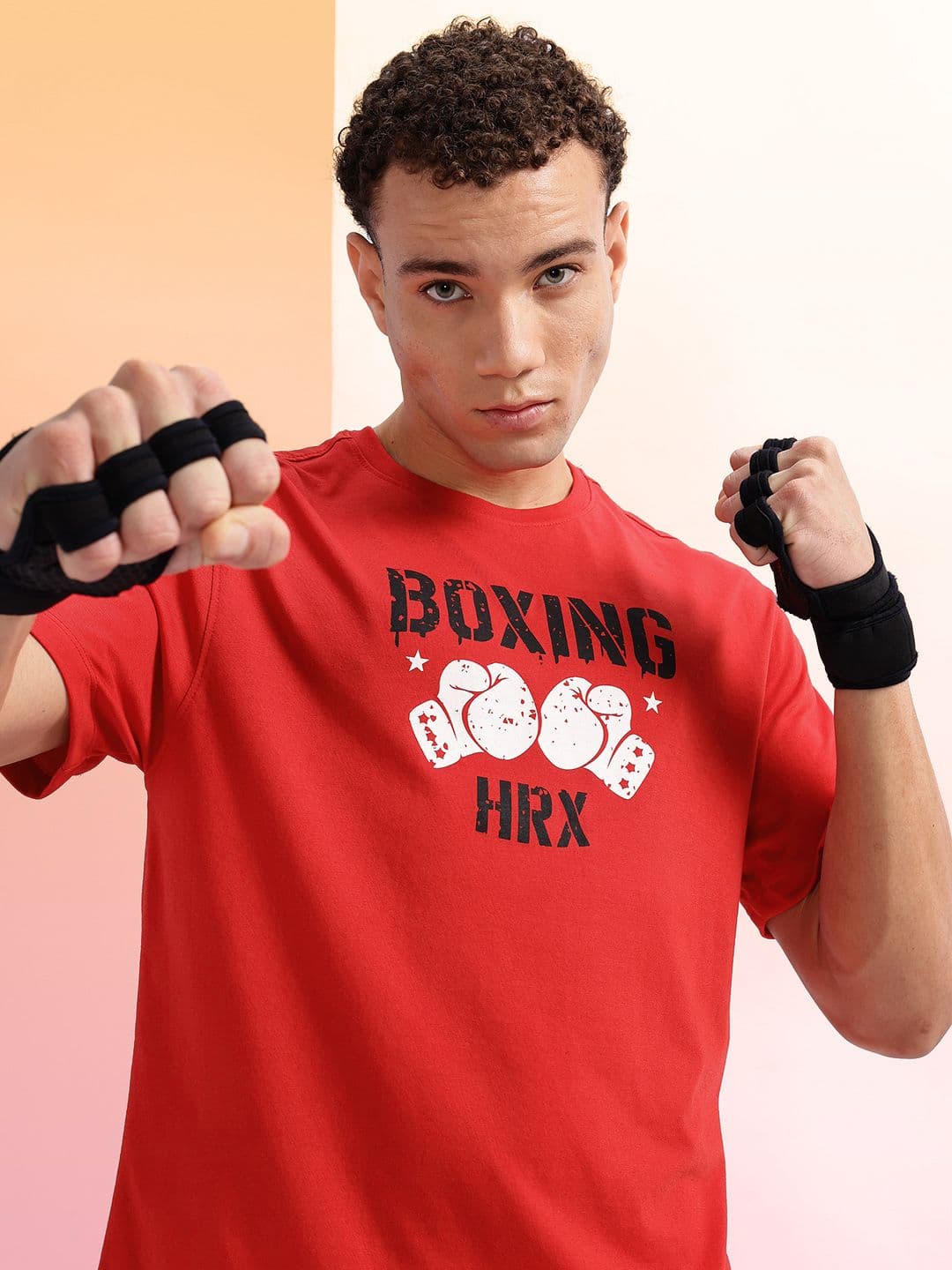 HRX by Hrithik Roshan Typography Printed Training T-shirt - view 1