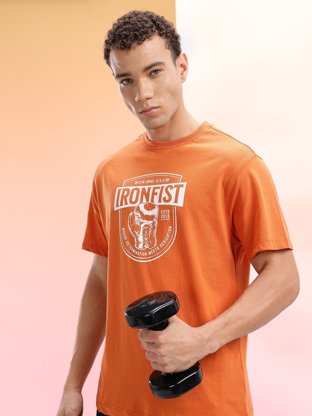 HRX by Hrithik Roshan Typography Printed Training T-shirt - view 1
