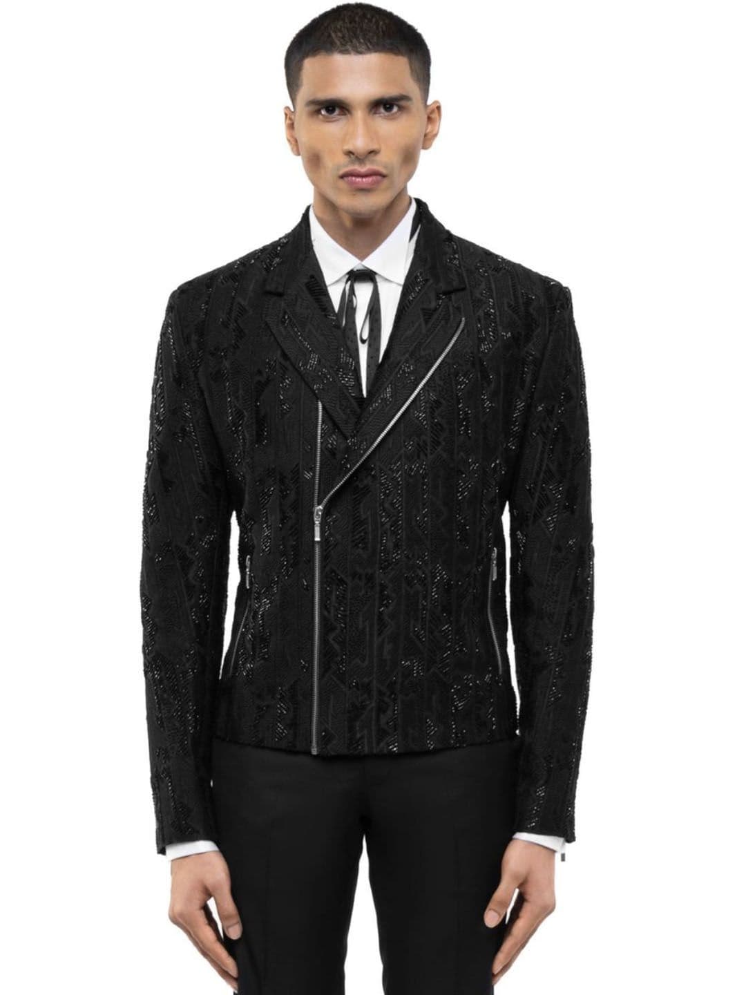 SDS By Kushal Shah Men Long Sleeves Biker Jacket - view 1