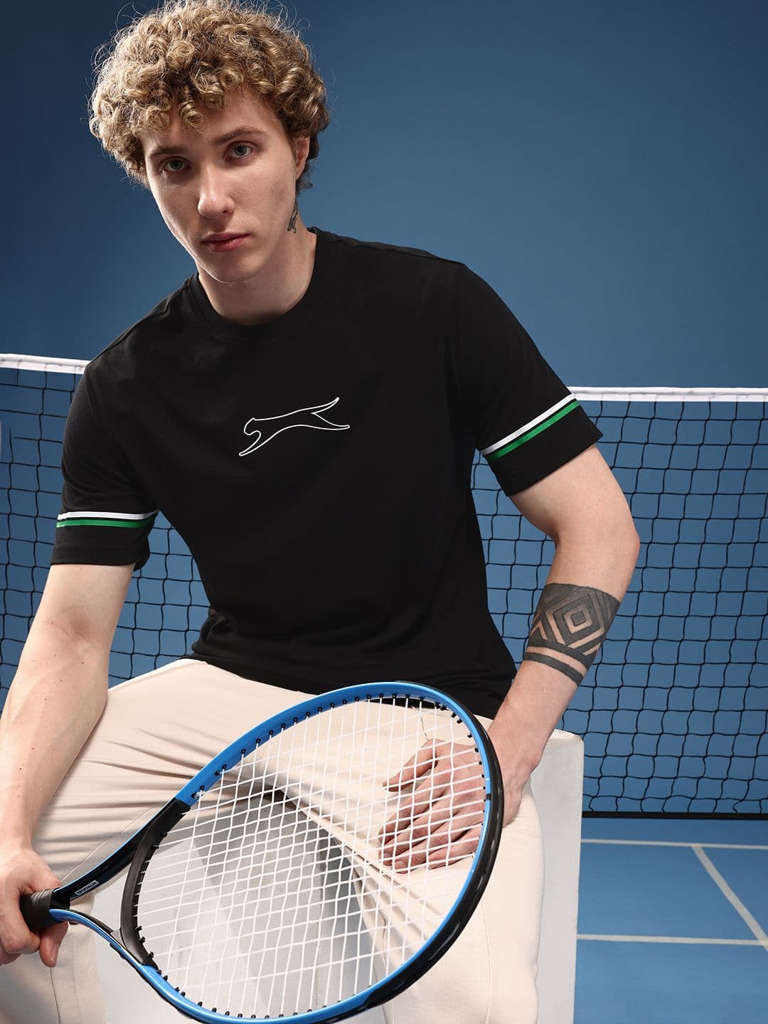 Slazenger Solid Regular Fit T-shirt - view 1