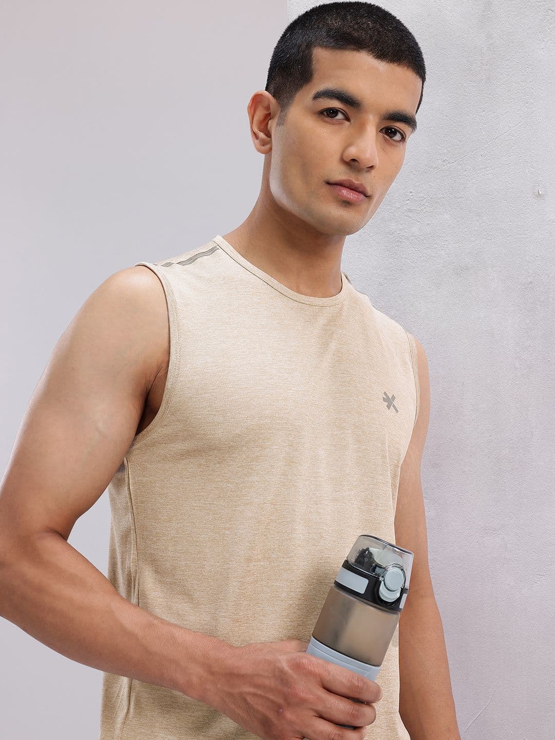 HRX by Hrithik Roshan Solid Sleeveless T-shirt - view 1