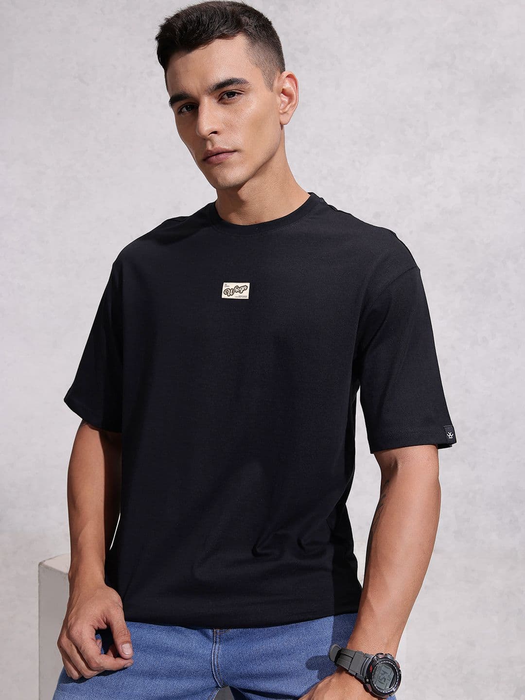WROGN Pure Cotton Regular Fit T-shirt - view 1