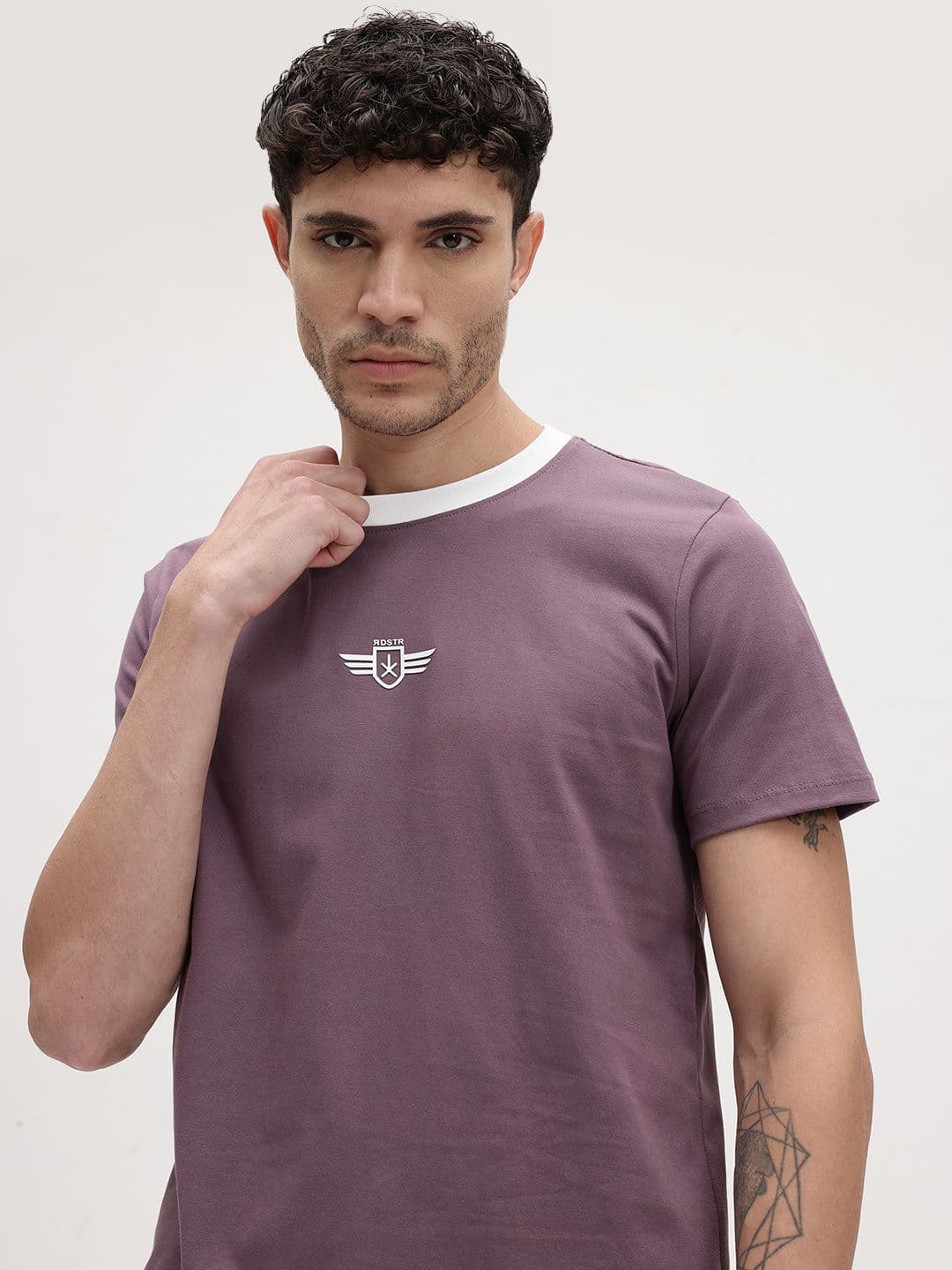 The Roadster Lifestyle Co. Solid Regular-Fit T-shirt - view 1