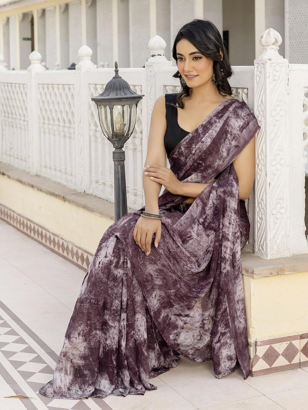 Mitera Pure Georgette Ready to Wear Saree - view 1