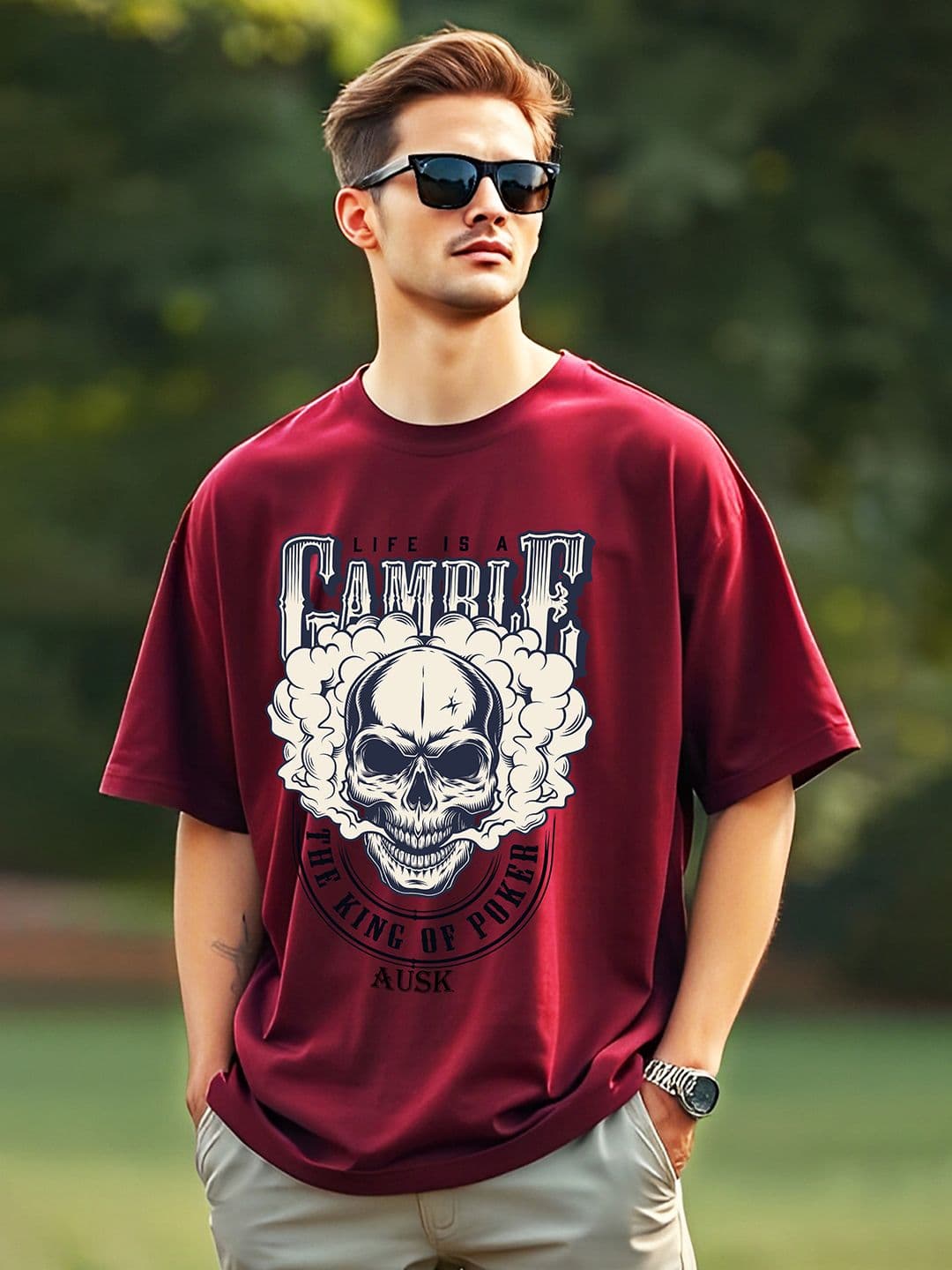 AUSK Men Printed Cotton T-shirt - view 1
