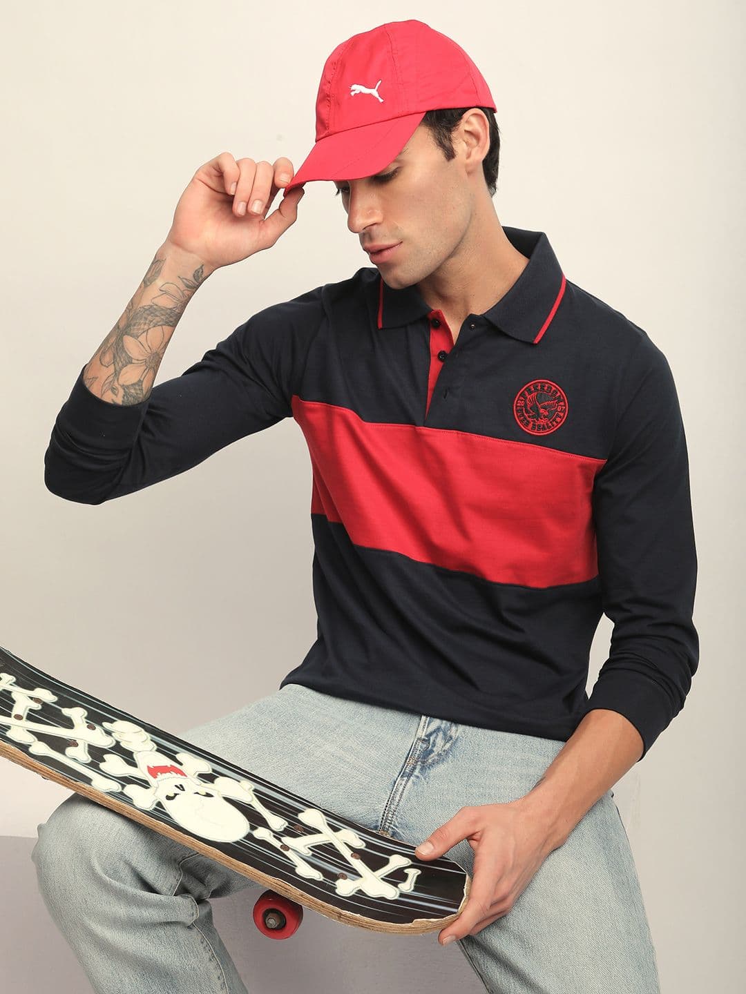 DILLINGER Men Long Sleeve Regular Fit Polo Tshirt - view 1