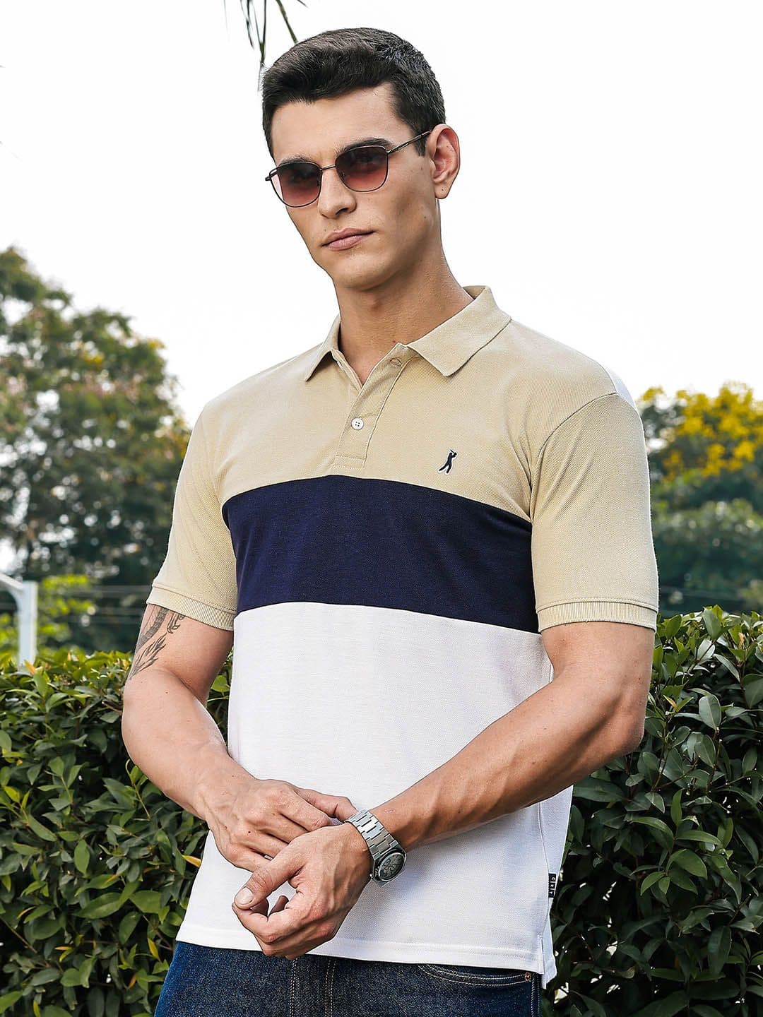 Thomas Scott Cotton Polo Collar T-shirt - view 1