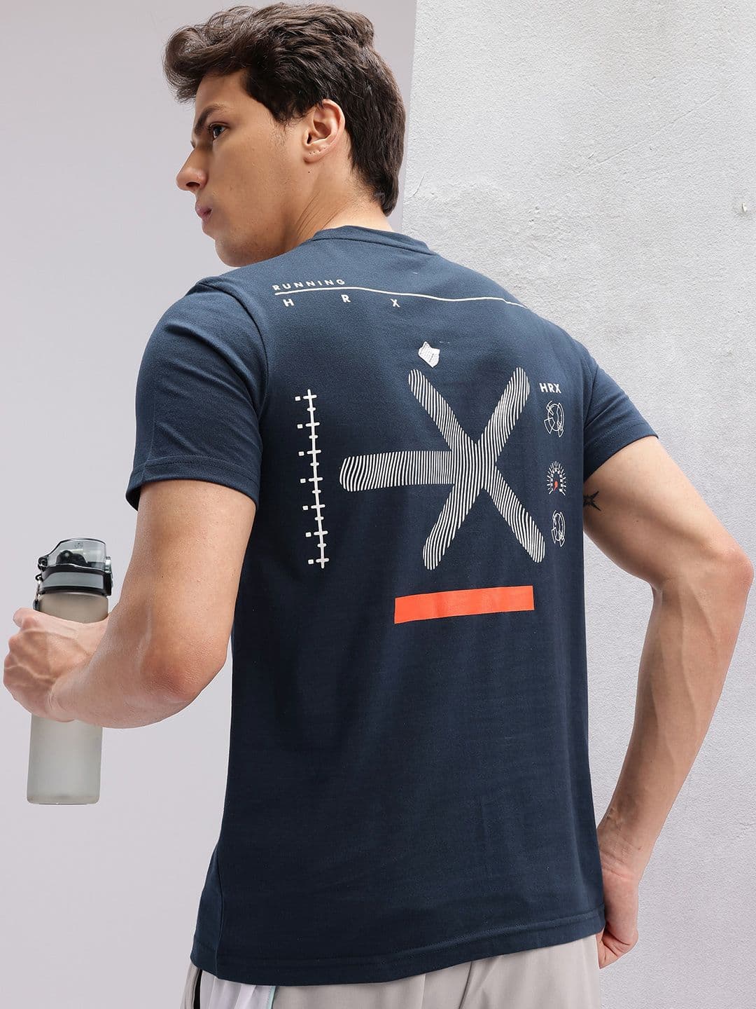 HRX by Hrithik Roshan Graphic Printed Running T-shirt - view 1