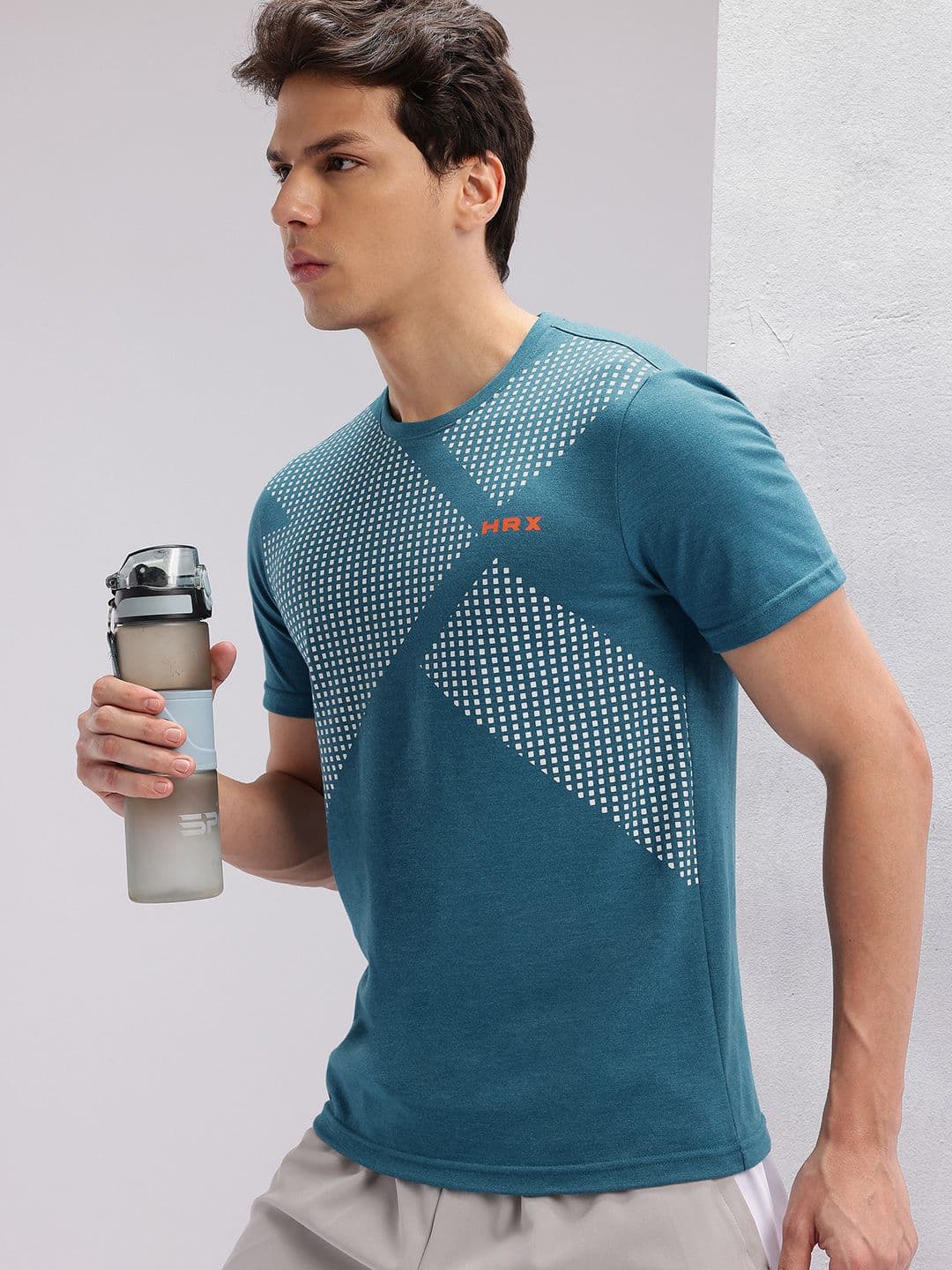 HRX by Hrithik Roshan Graphic Printed Running T-shirt - view 1