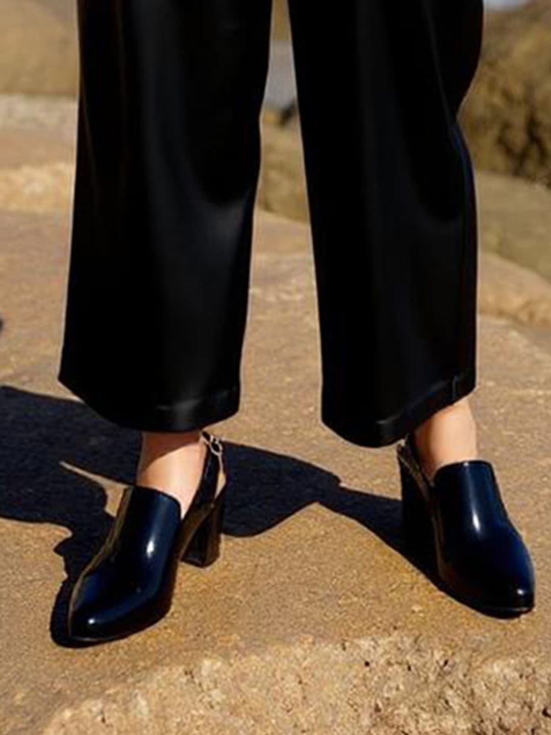 Stylestry Pointed Toe Block Sandals - view 1