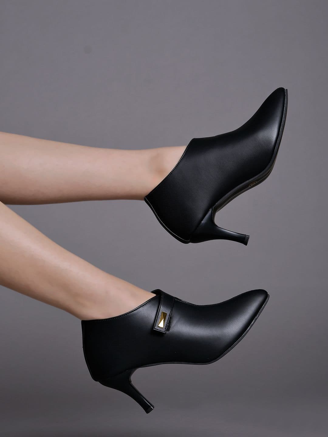 Stylestry Pointed Toe Ankle Loop Stiletto Pumps - view 1