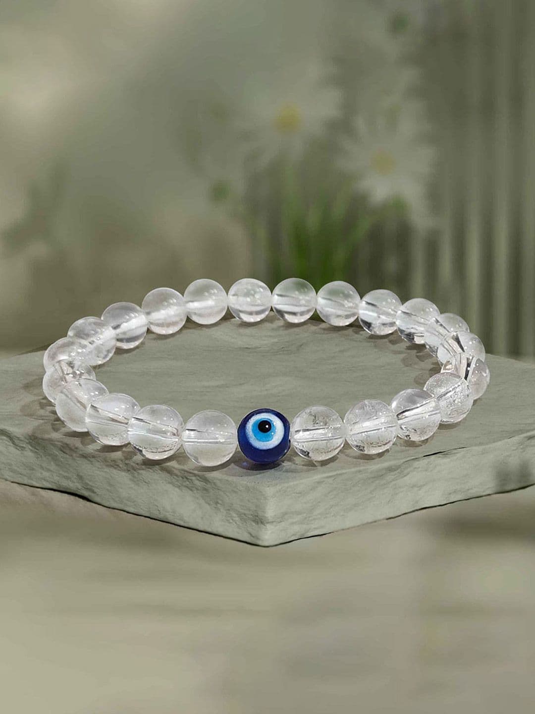 SOLAVA Clear Quartz Evil Eye Bracelet - view 1
