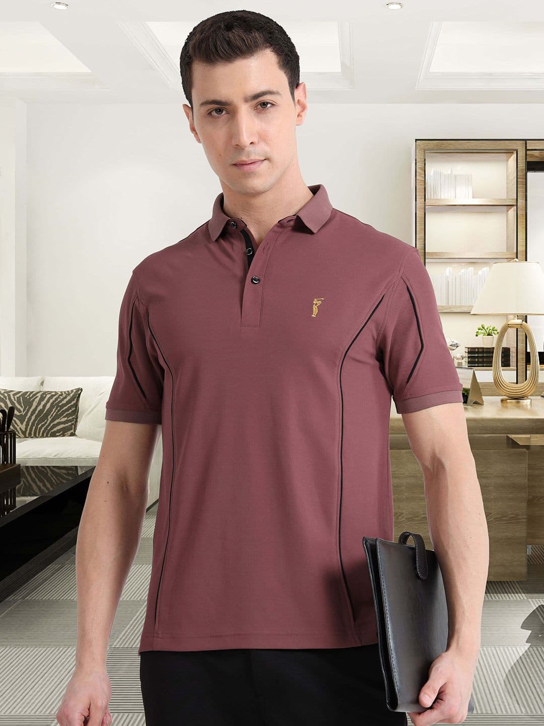 STELLERS Men Regular Fit Polo Collar T-shirt - view 1