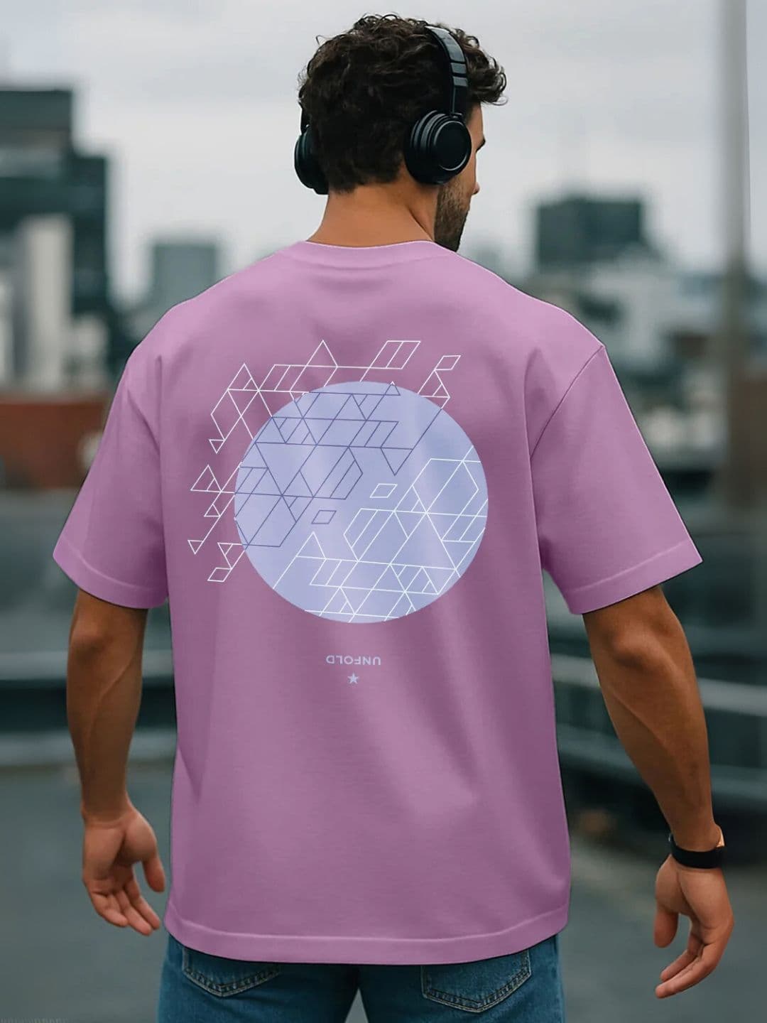 NOBERO Men Graphic Printed Oversized Cotton T-shirt - view 1