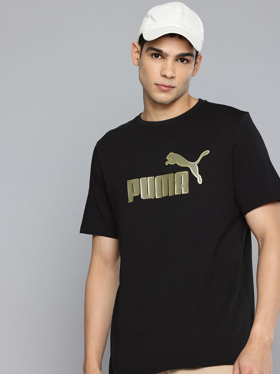 Puma Brand Logo Printed Pure Cotton T-shirt - view 1