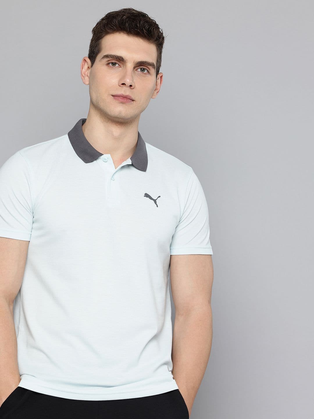 Puma ESS ELEVATED Slim Fit Polo Collar T-shirt - view 1