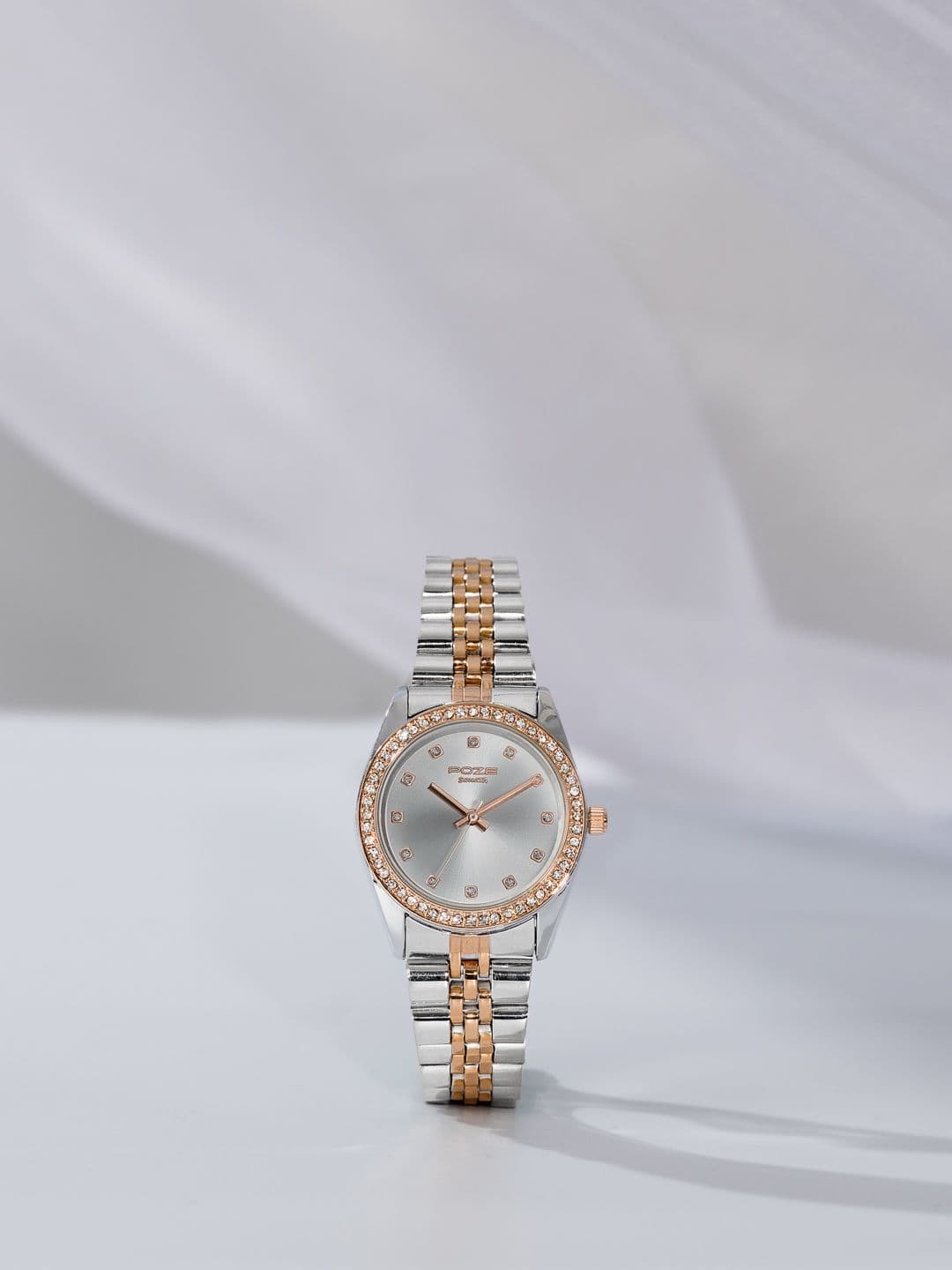 Sonata Women Printed Dial & Stainless Steel Style Straps Analogue Watch SP80118KM01 - view 1