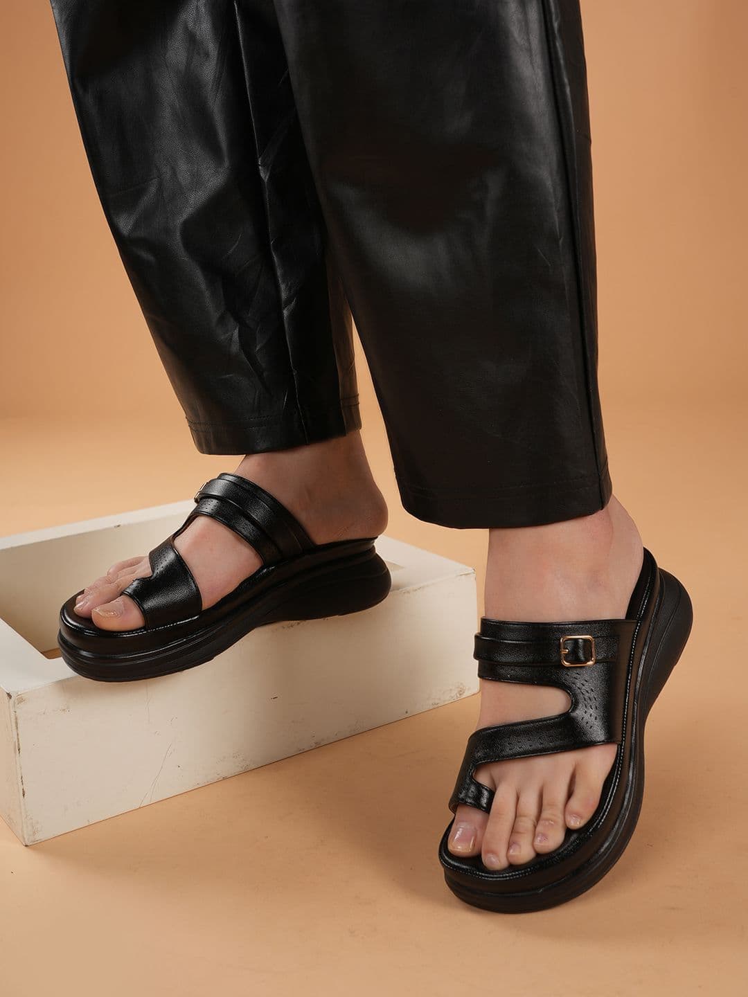 The Roadster Lifestyle Co. Women Open Toe Platform Heel Sandal - view 1