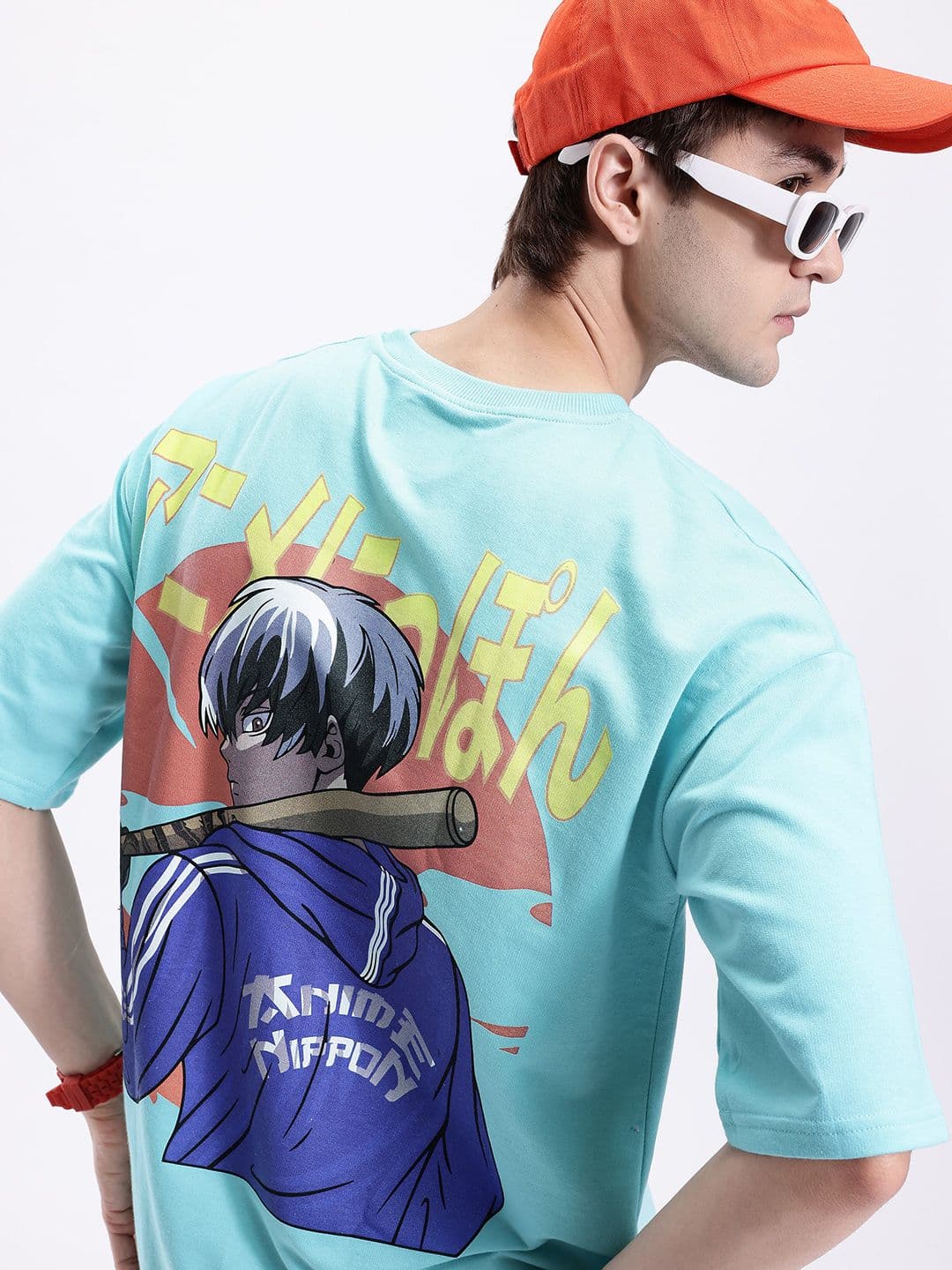 Kook N Keech Anime Nippon Printed Oversized T-shirt - view 1
