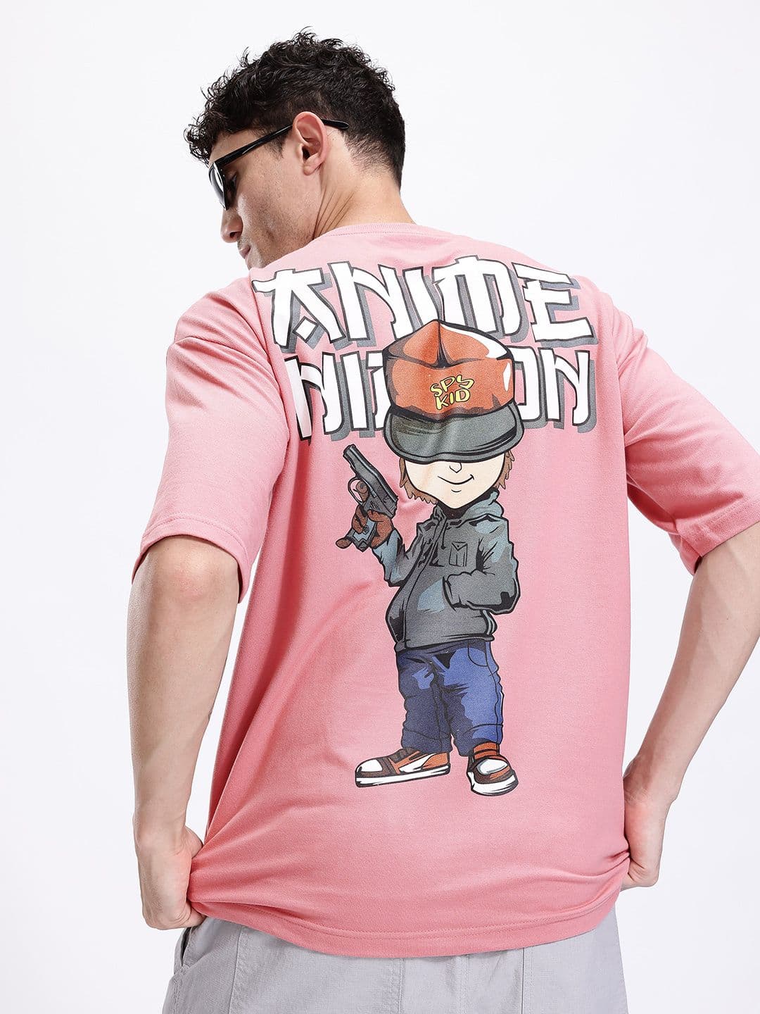 Kook N Keech Anime Nippon Printed Oversize T-shirt - view 1