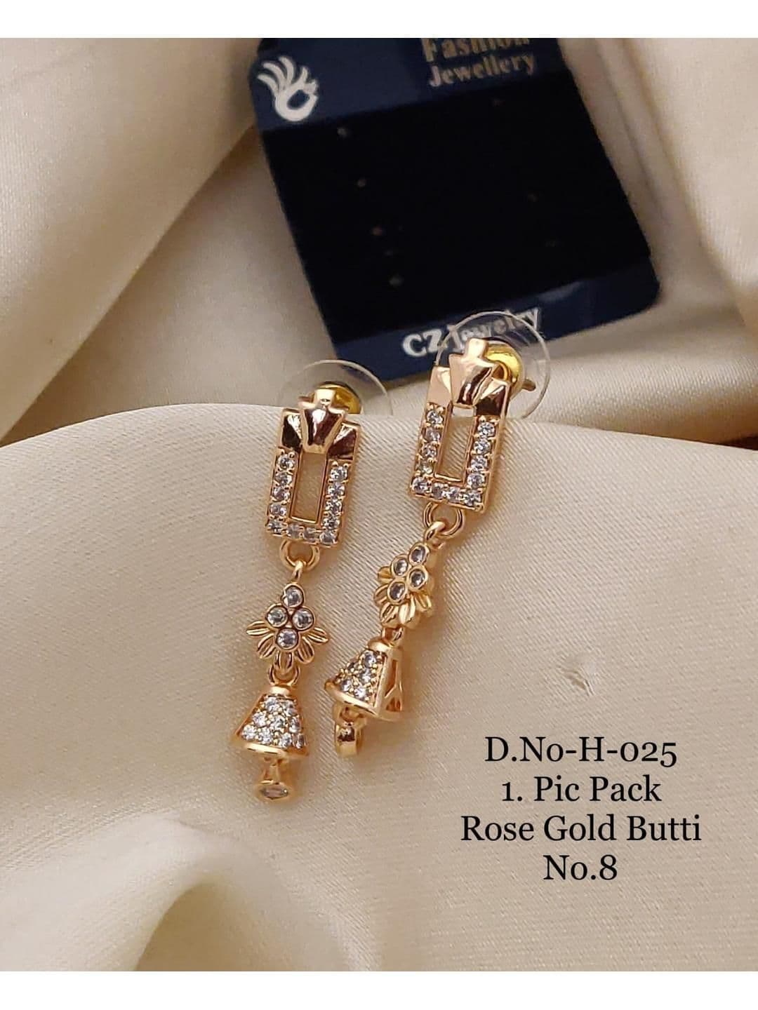 RACHANA FASHION Diamond Shaped Jhumkas Earrings - view 1