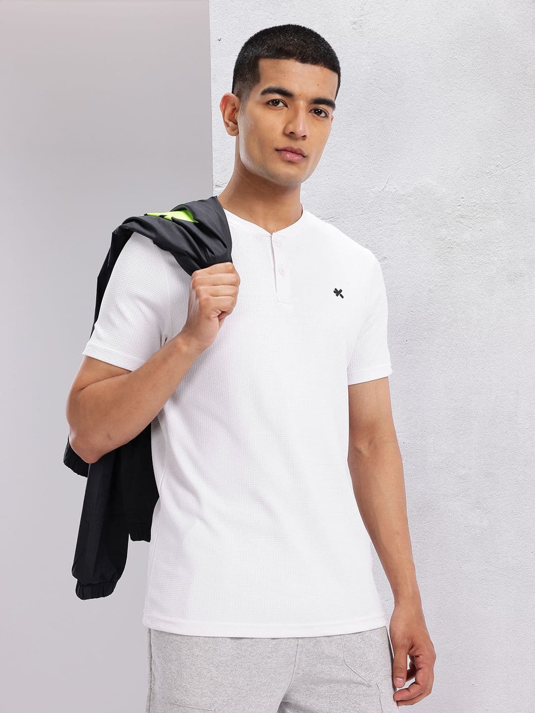 HRX by Hrithik Roshan Solid Regular Fit T-shirt - view 1